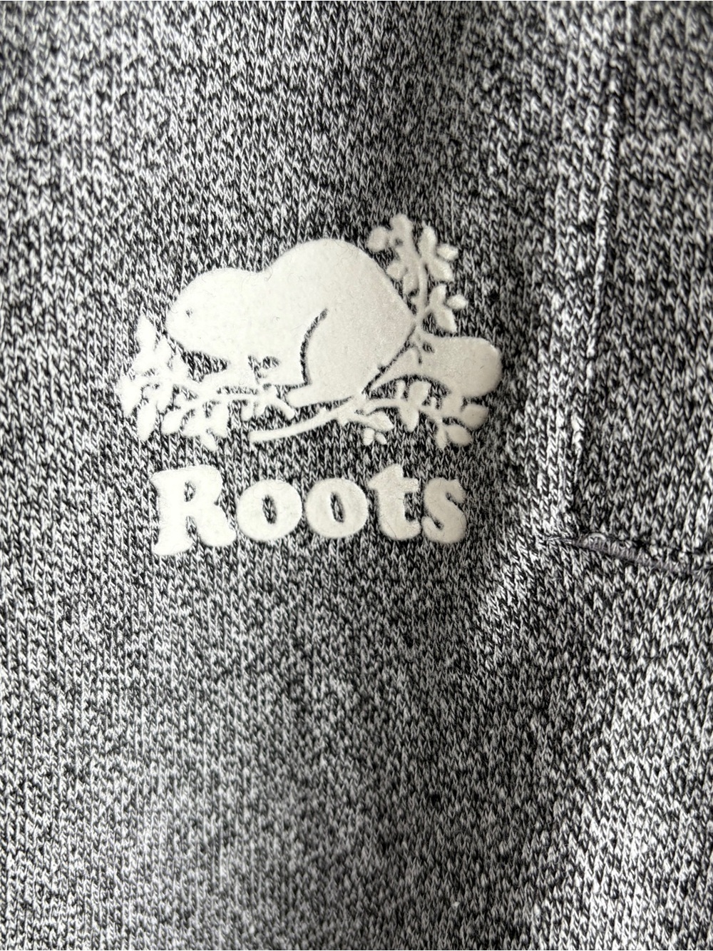 NEW Roots Gray Easy Ankle Sweatpants Organic Cotton Salt & Pepper - NWT - Picture 4 of 11